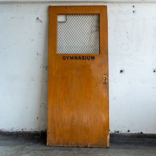 Vintage Schoolhouse Gym Door