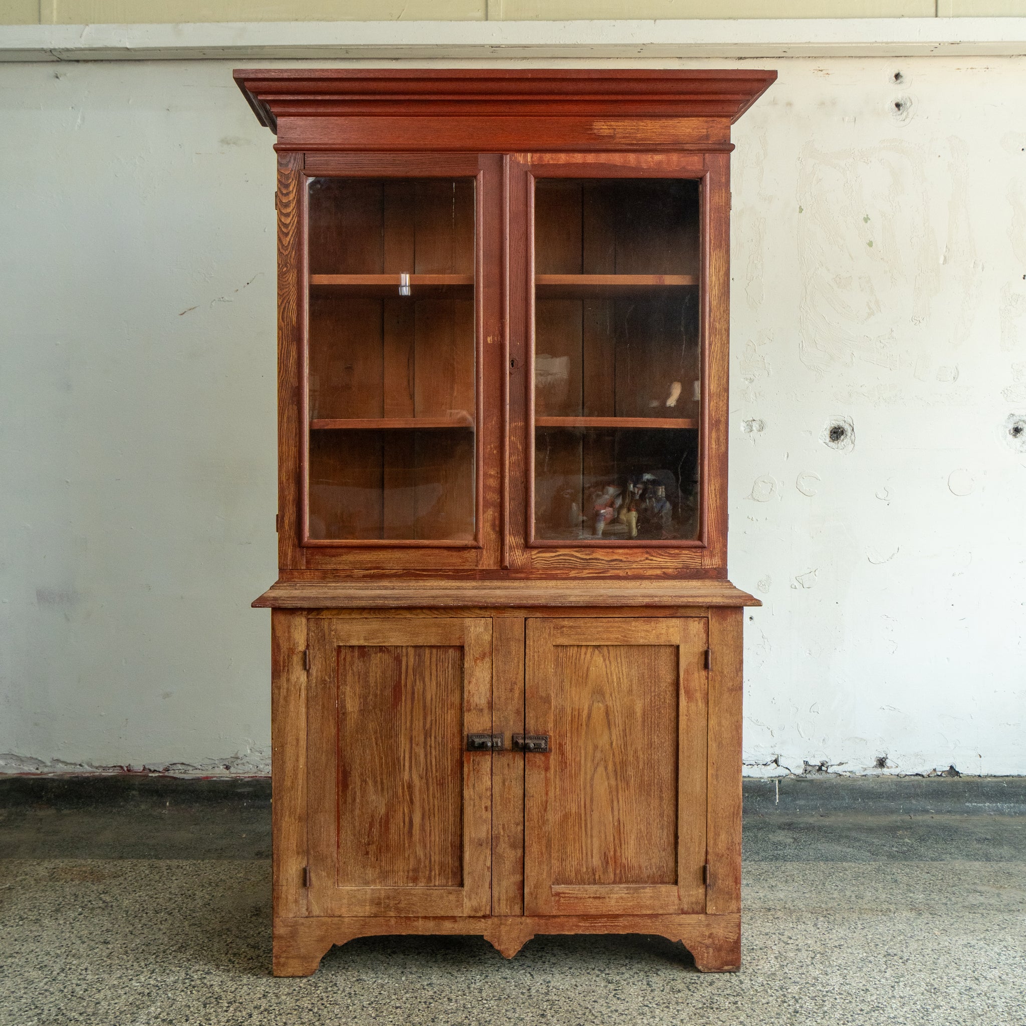 Primitive 2-PC China Cabinet