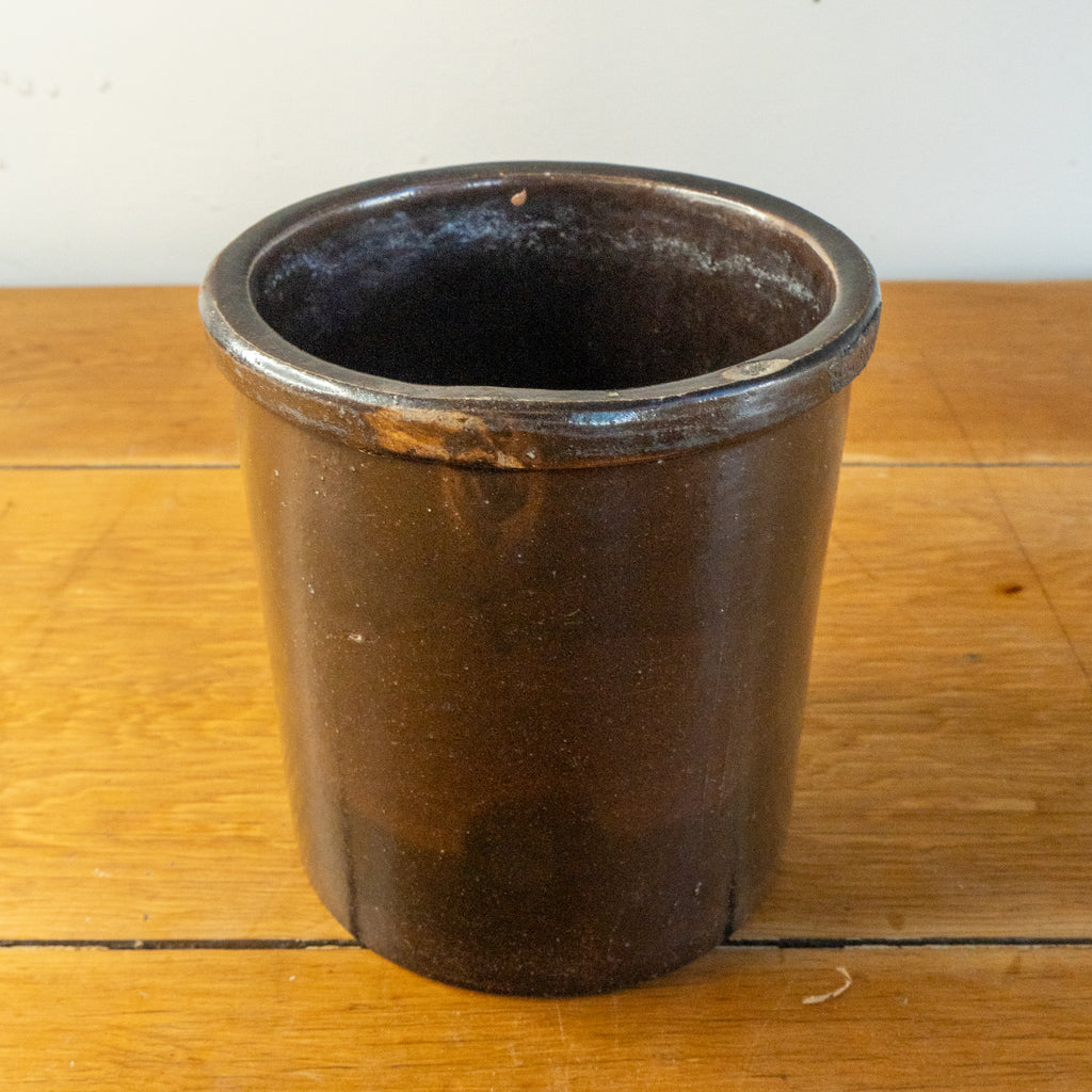 vintage pot brown ceramic