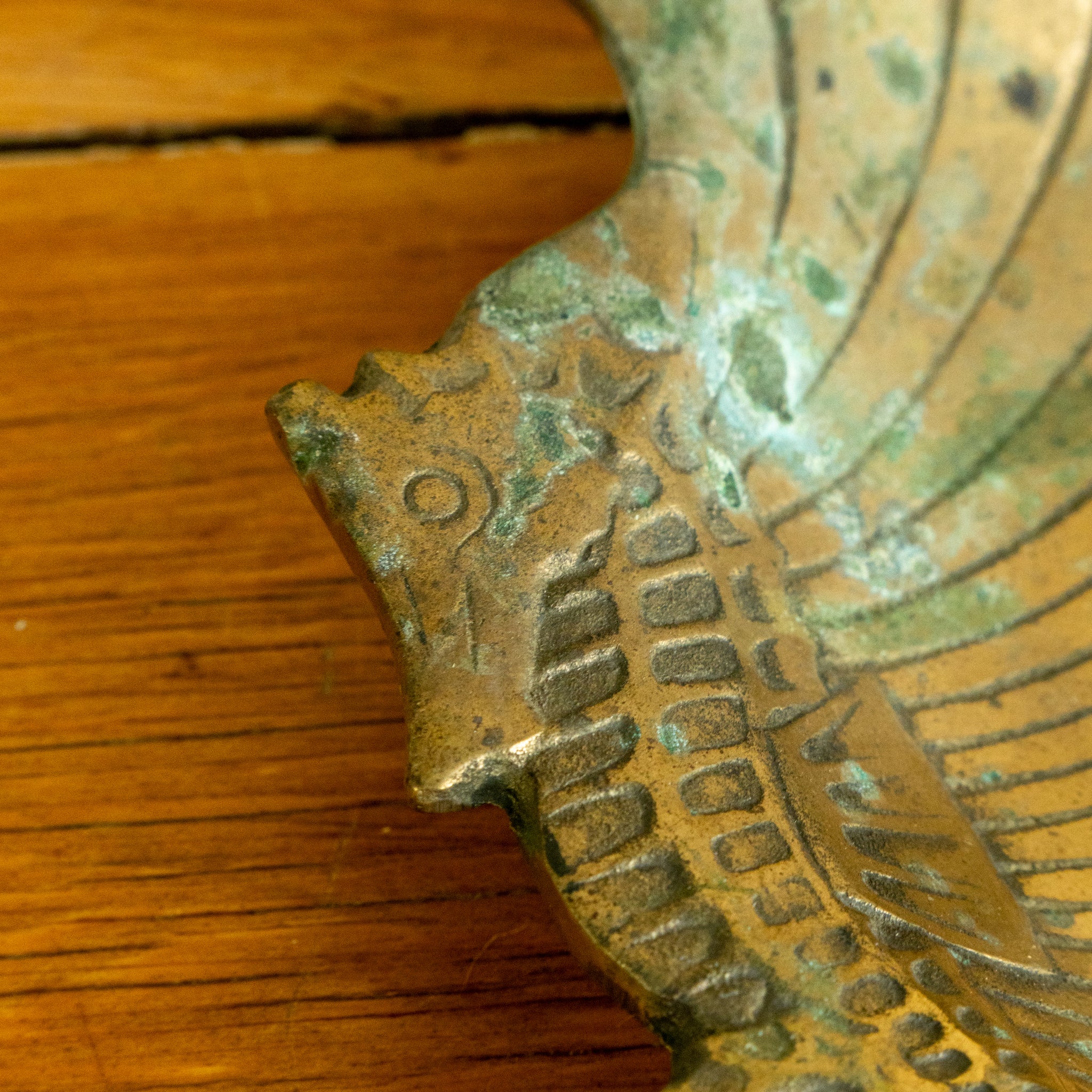 Vintage Brass Seahorse Ashtray