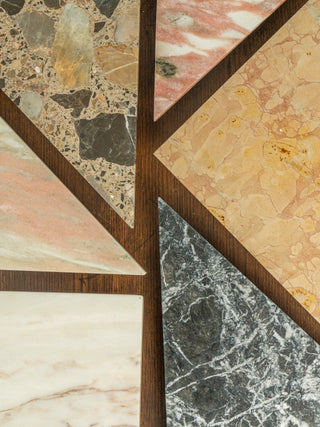 Triangle Marble Tray -Rose