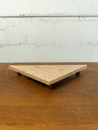 Triangle Marble Tray -Rose