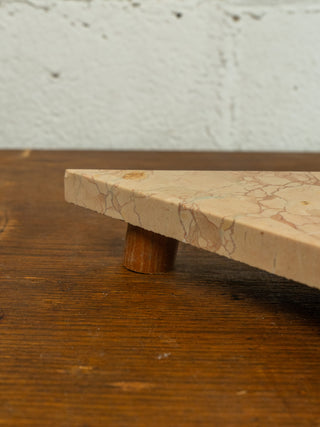 Triangle Marble Tray -Rose