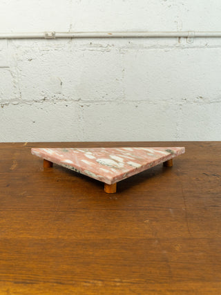 Triangle Marble Tray -Rose
