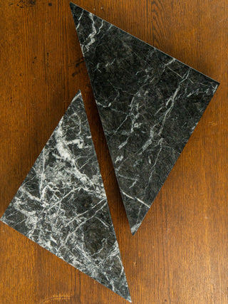 Triangle Marble Trays -Noir