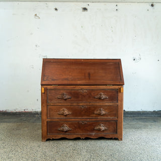 Victorian Midwest Oak Secretary Dresser