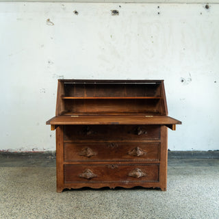 Victorian Midwest Oak Secretary Dresser