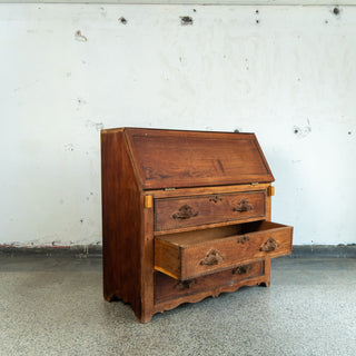 Victorian Midwest Oak Secretary Dresser