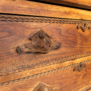 Victorian Midwest Oak Secretary Dresser