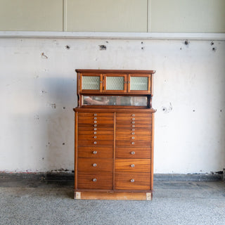 19th Century Antique Walnut Dental Cabinet