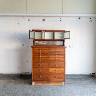 19th Century Antique Walnut Dental Cabinet