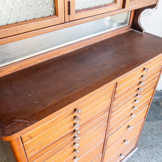 19th Century Antique Walnut Dental Cabinet