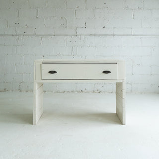 White Entry Table - #1 - Woodward Throwbacks