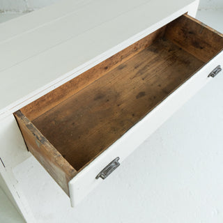 White Entry Table - #1 - Woodward Throwbacks