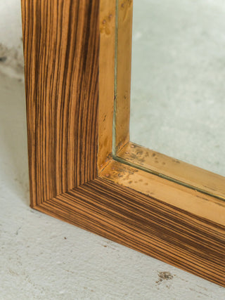 Floor Length Zebra Wood Mirror
