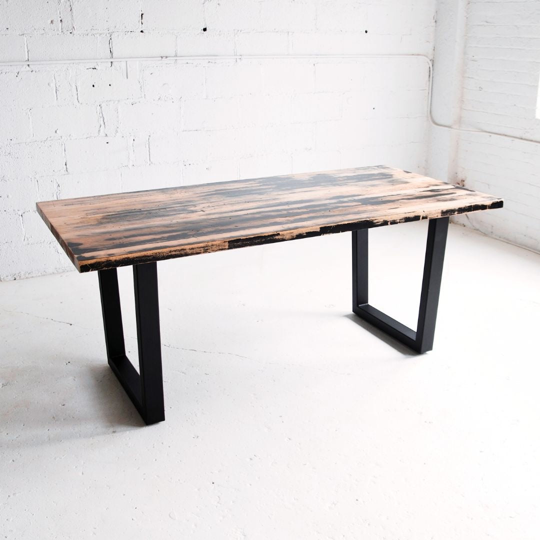 Distressed Maple Dining Table | Reclaimed Wood