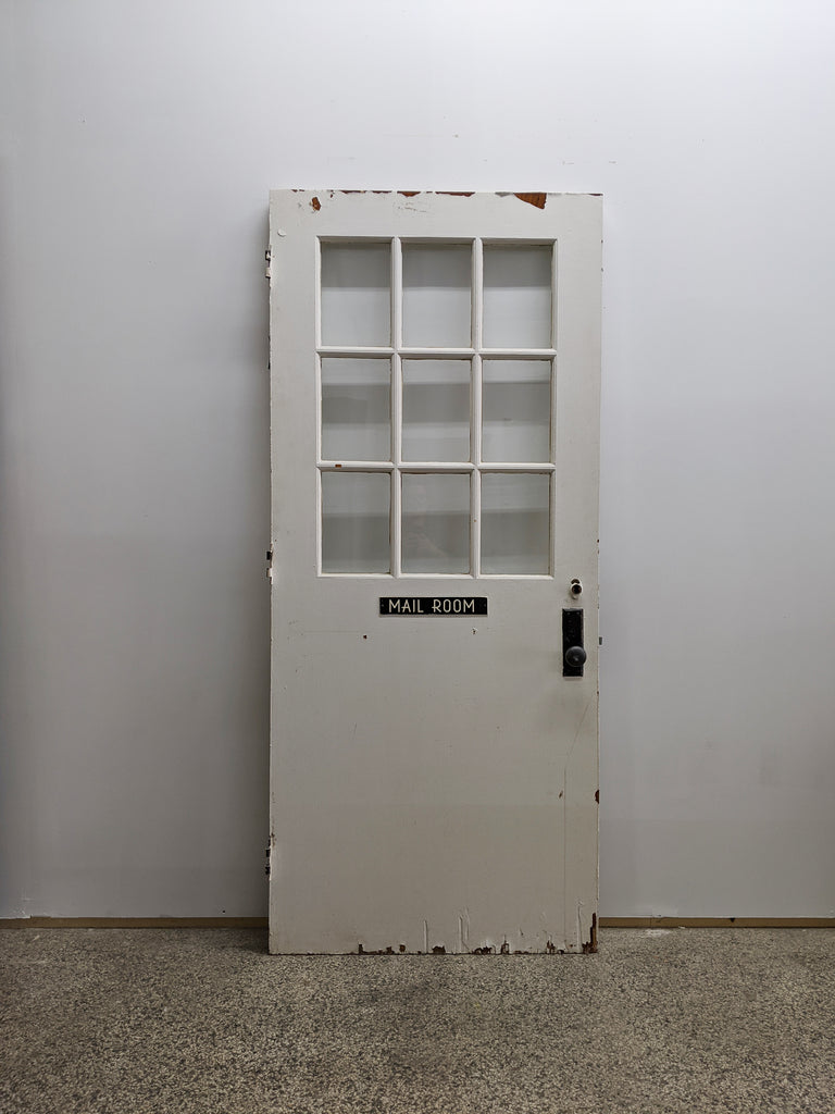 Salvaged Mail Room Door - Made in Detroit
