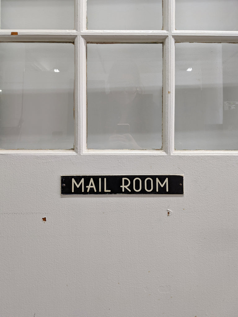 Salvaged Mail Room Door - Made in Detroit