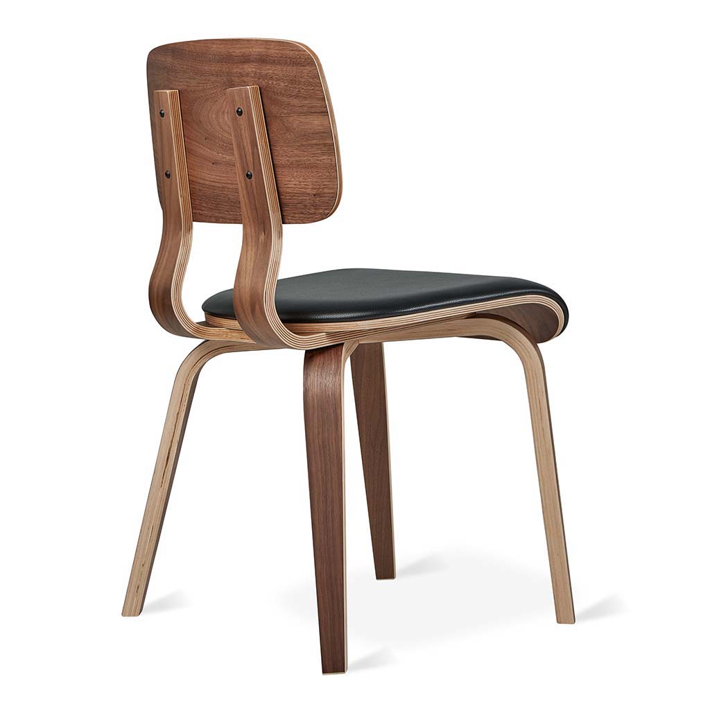Cardinal Dining Chair Black 3/4 rear view