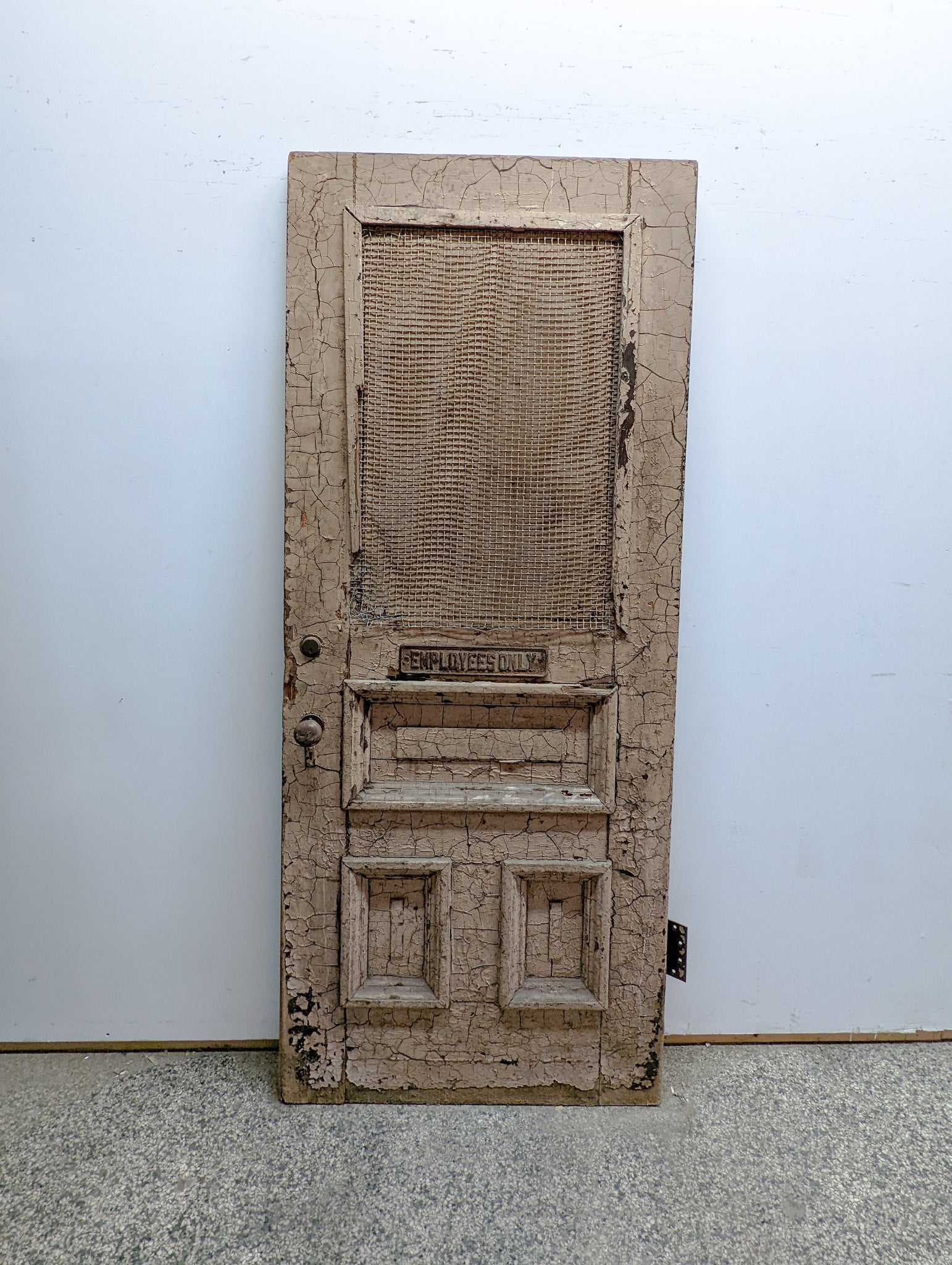 salvaged employee door front side