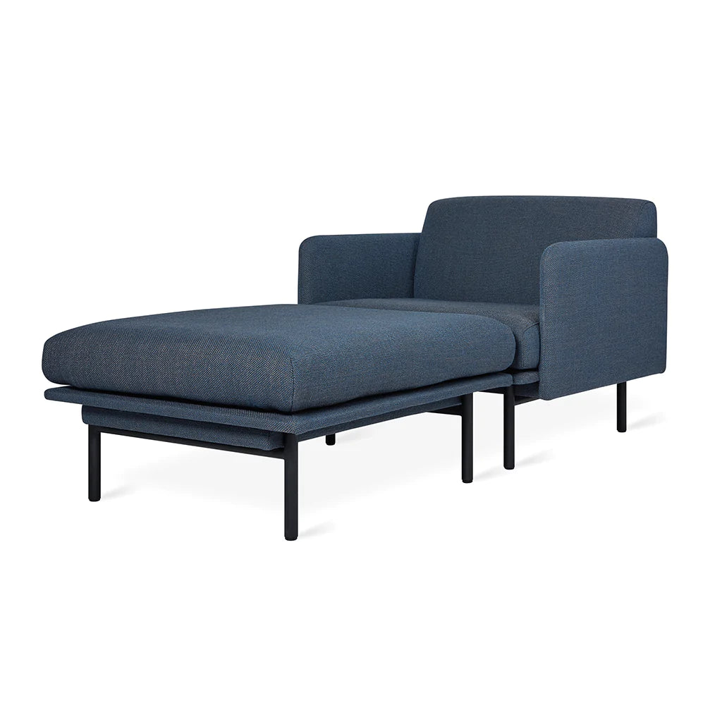foundry chaise Hanson navy full view