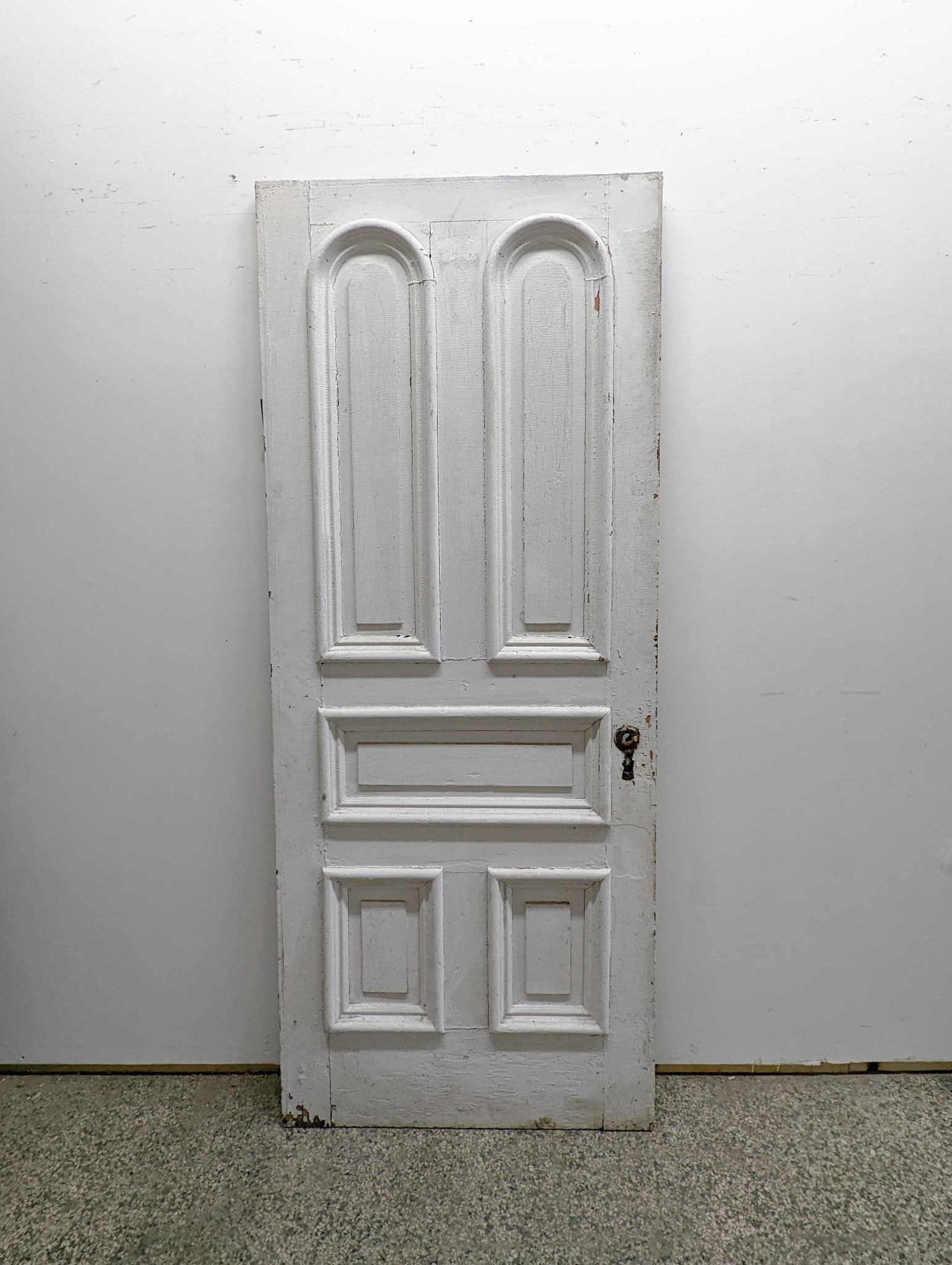 White Five Panel Salvage Door