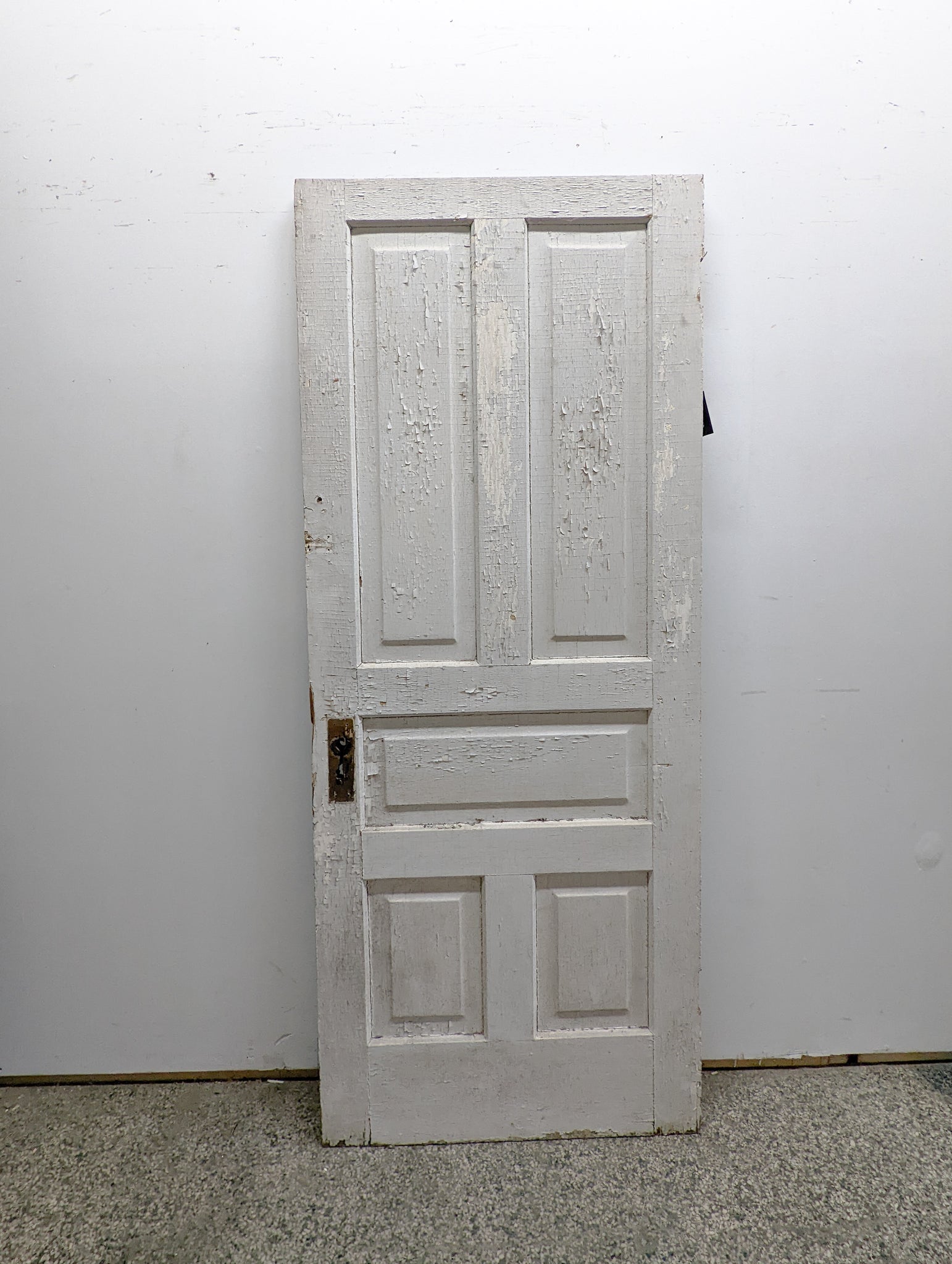 White Five Panel Salvage Door