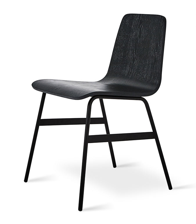 lecture dining chair black ash full view
