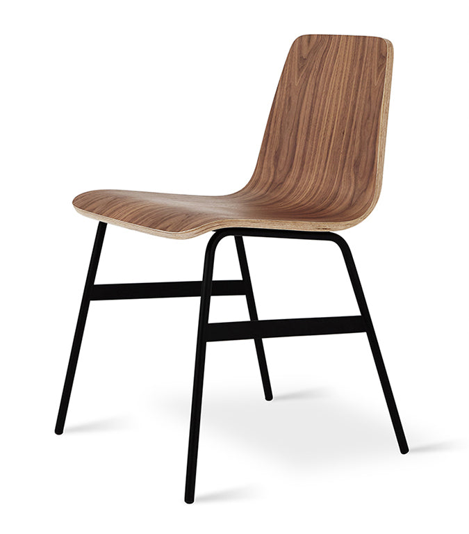lecture dining chair walnut full view