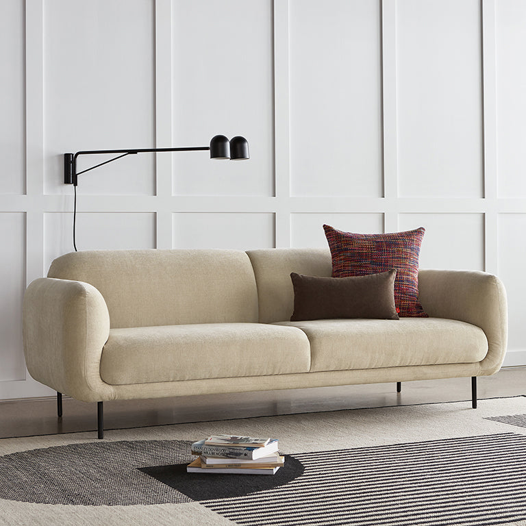 Nord sofa Rousseau barley lifestyle full view