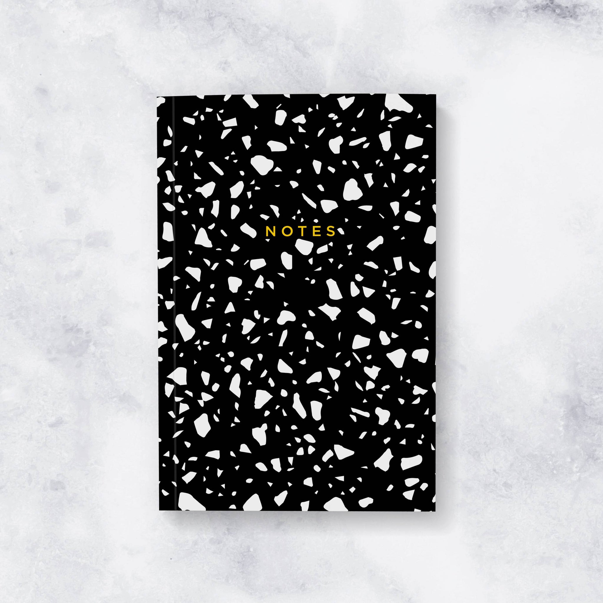 BLACK TERRAZZO NOTEBOOK - LINED PAGES