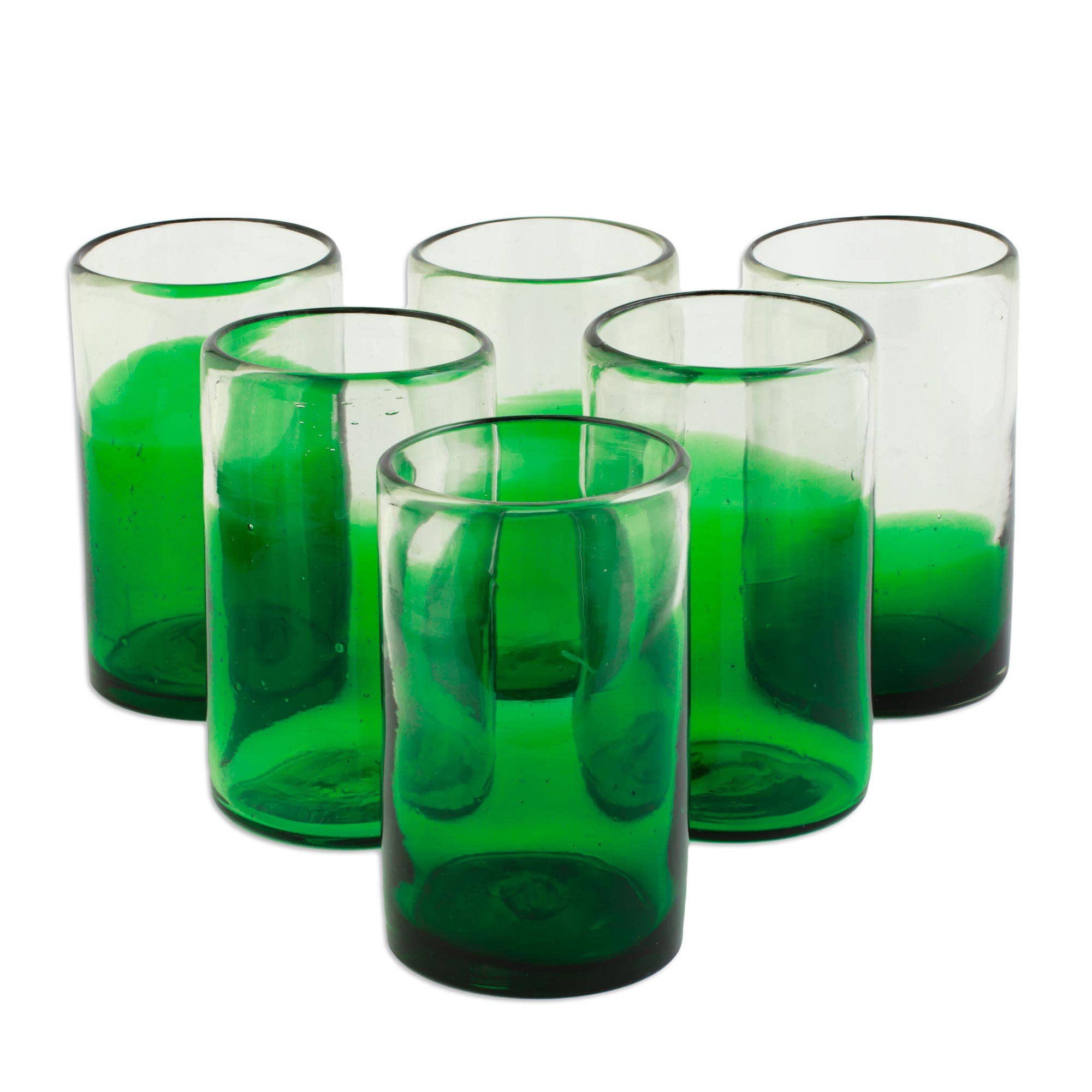 Emerald Juice Glass (Hand-Blown)