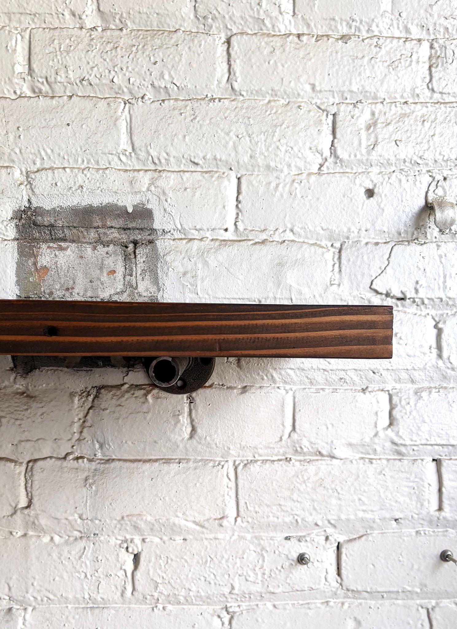 Perfect Brown Reclaimed Wood Shelf - Made in Detroit