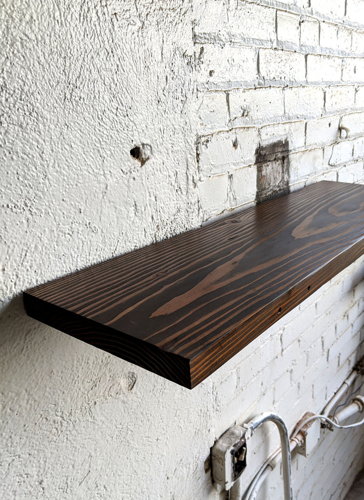 Perfect Brown Reclaimed Wood Shelf - Made in Detroit