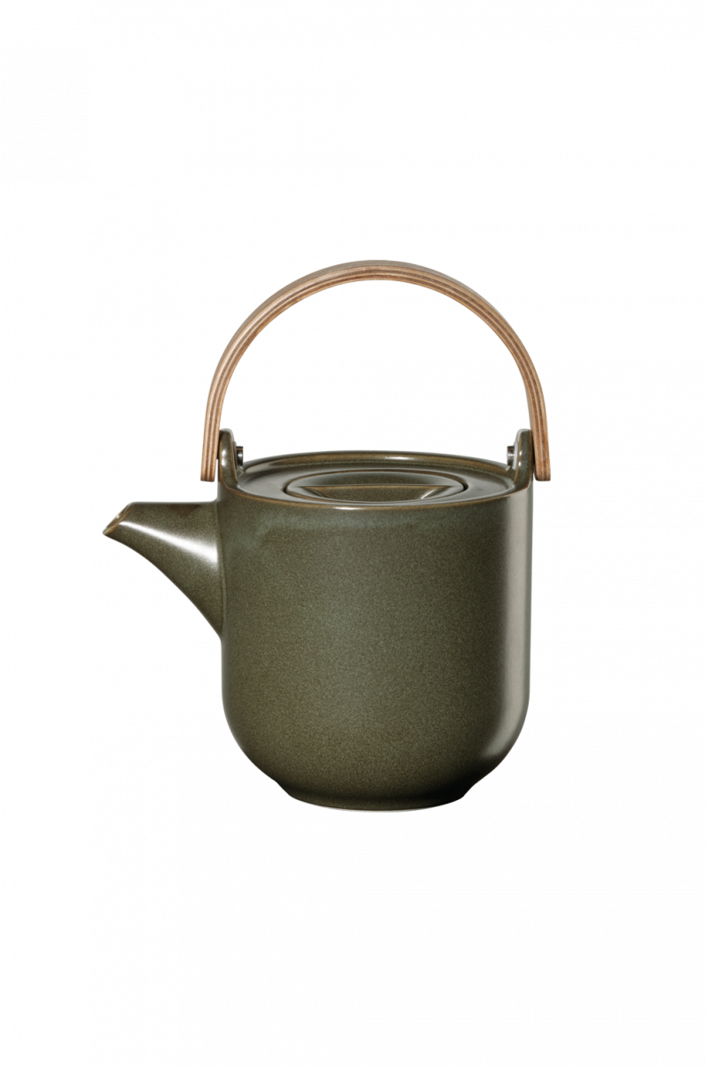 COPPA Porcelain Teapots w/ Wooden Handle