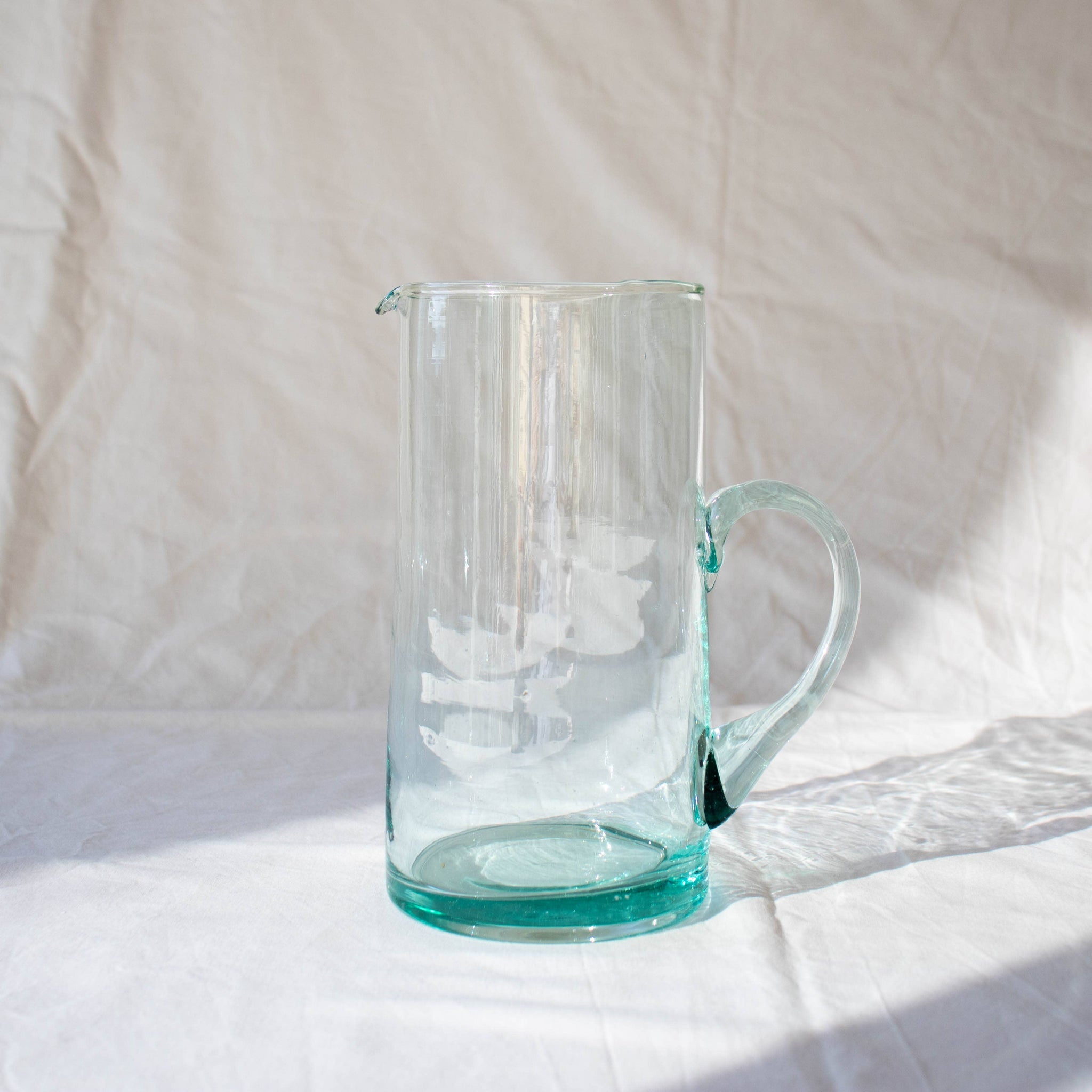 Moroccan Hand-Blown Pitcher