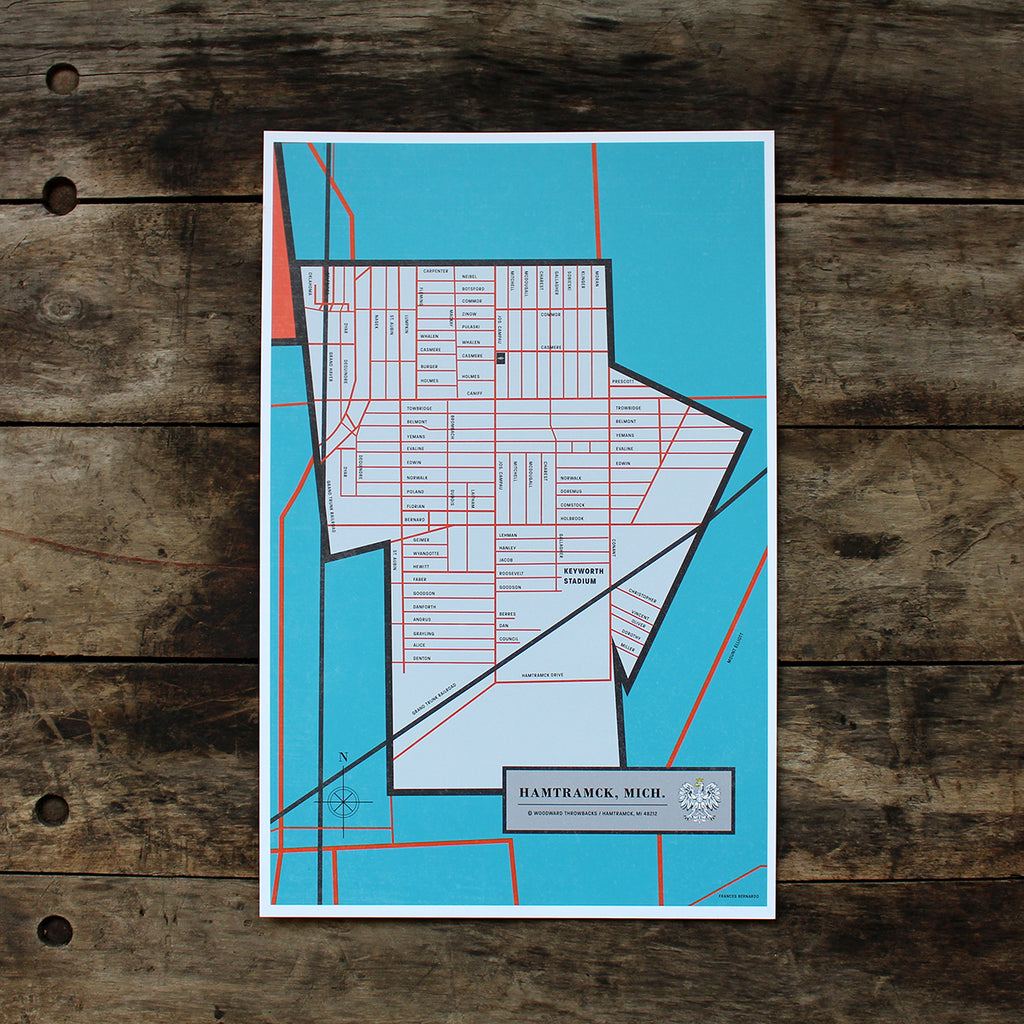 Hamtramck Map - Made in Detroit
