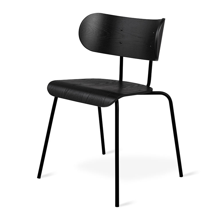 Black ash Bantam Chair counter height full view