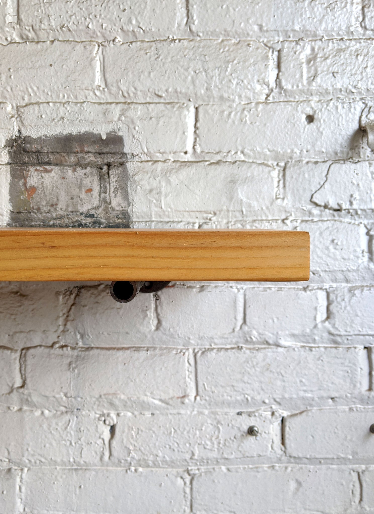 Natural Reclaimed Wood Shelf - Made in Detroit